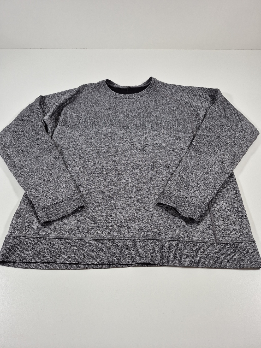 Lululemon Men’s Engineered Warmth Crew Long Sleeve Merino Wool Shirt Gray XL